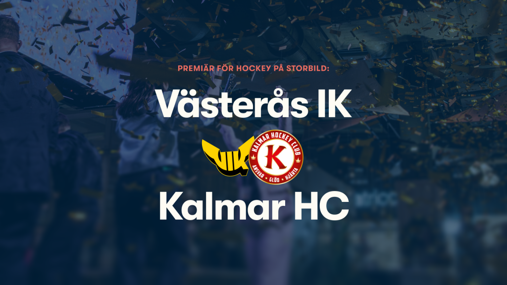 Premiär för hockey på storbild-heja fram Kalmar HC!