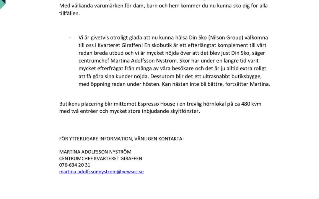 Pressmeddelande 2020-09-11