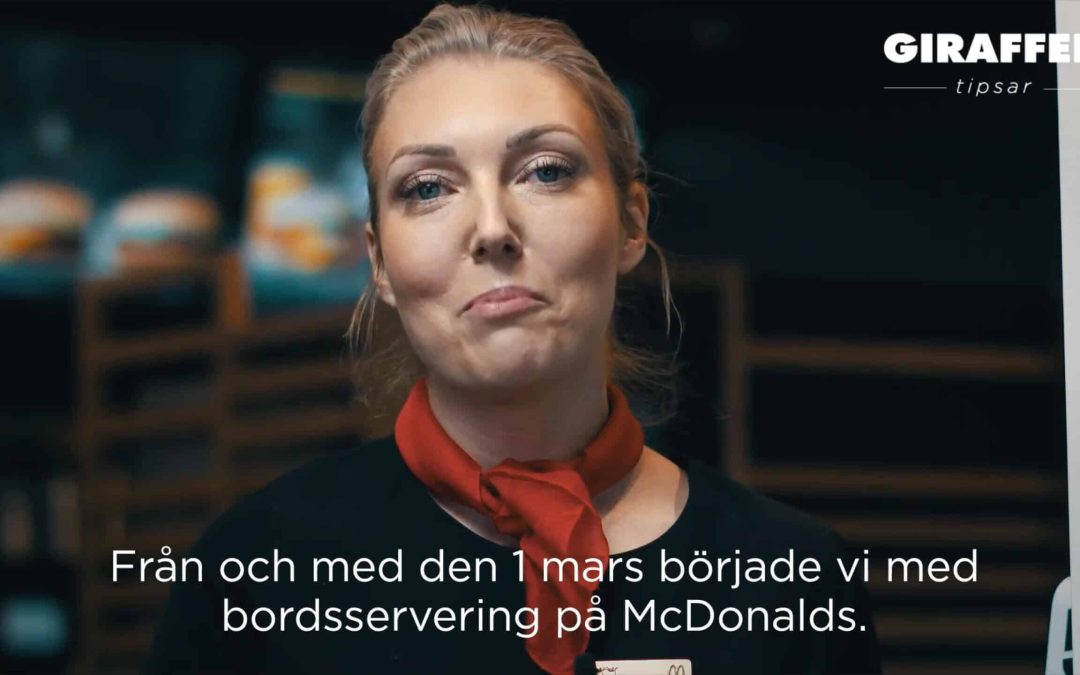 McDonalds Giraffen tipsar