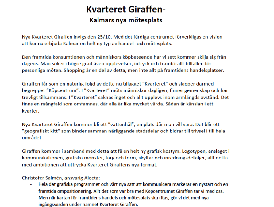 Pressmeddelande 2019